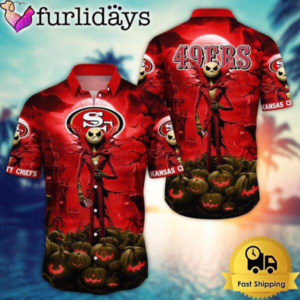 NFL San Francisco 49ers Halloween Jack Hawaiian Shirt