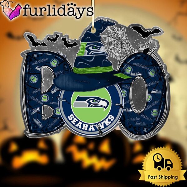 NFL Seattle Seahawks Halloween Boo Ornament