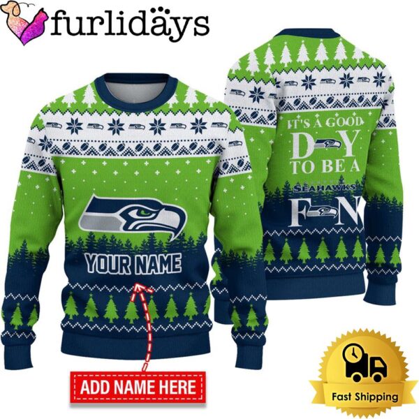 NFL Seattle Seahawks It’s A Good Day To Be A Fan Ugly Christmas Sweater