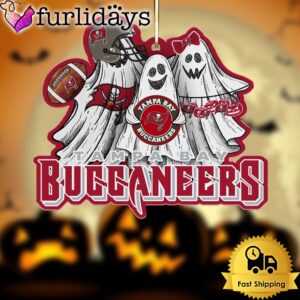 NFL Tampa Bay Buccaneers Football Halloween Ghosts Ornament