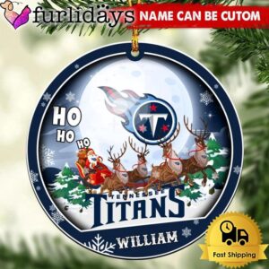 NFL Tennessee Titans Santa And Reindeers…