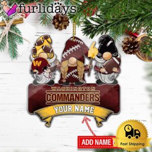 NFL Washington Commanders Custom Gnome Christmas…