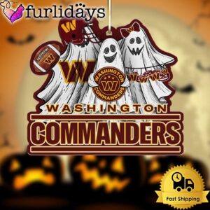 NFL Washington Commanders Football Halloween Ghosts…