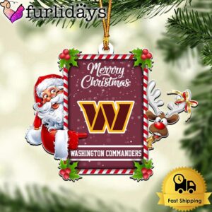 NFL Washington Commanders Santa Claus Merry…