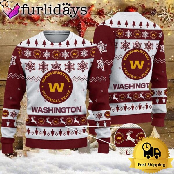 NFL Washington Commanders Team Winter Ugly Christmas Sweater