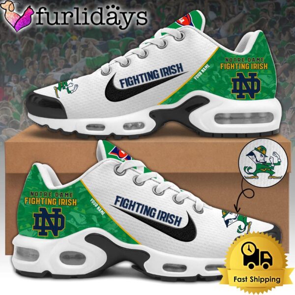 Notre Dame Fighting Irish Football Mascot Symbol Custom Air Max Plus Shoes