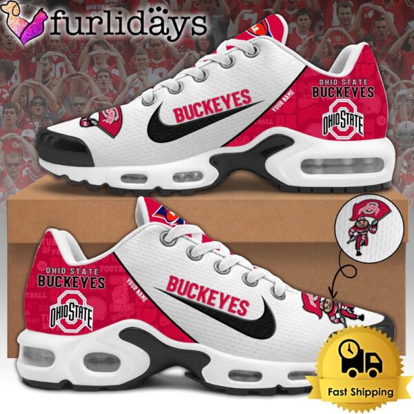 Ohio State Buckeyes Football Mascot Symbol Custom Air Max Plus Shoes