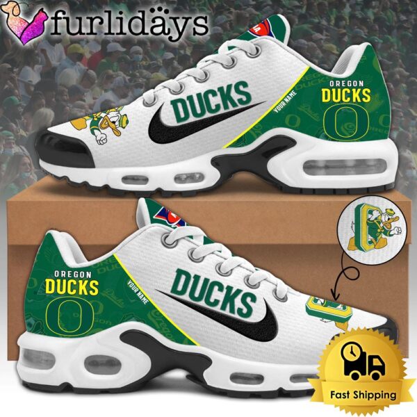 Oregon Ducks Football Mascot Symbol Custom Air Max Plus Shoes