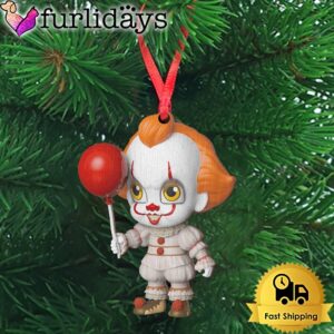 Pennywise With Balloon Wooden Ornament