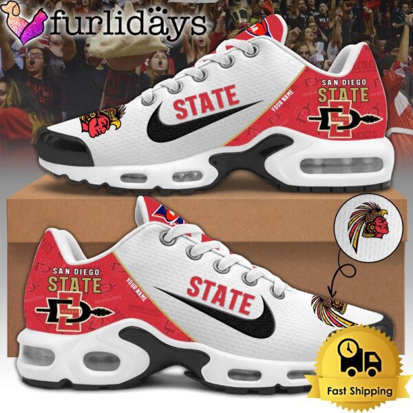 San Diego State Athletics Football Mascot Symbol Custom Air Max Plus Shoes