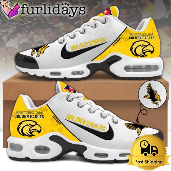 Southern Miss Golden Eagles Football Mascot Symbol Custom Air Max Plus Shoes