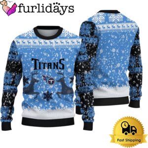 Tennessee Titans Reindeer Football Ugly Christmas…