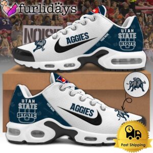 Utah State Aggies Football Mascot Symbol Custom Air Max Plus Shoes