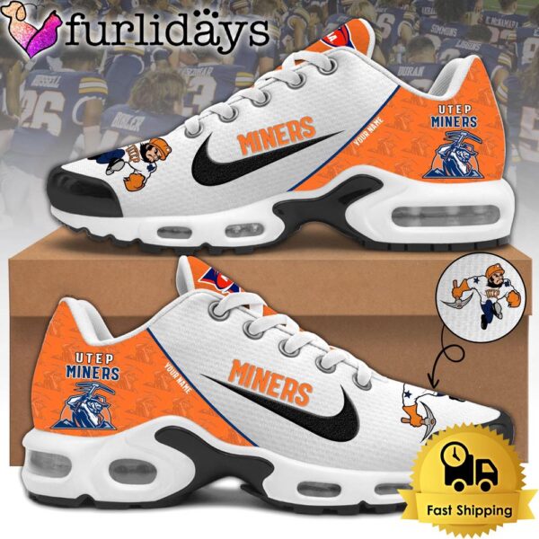 Utep Miners Football Mascot Symbol Custom Air Max Plus Shoes