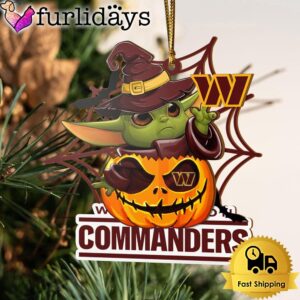 Washington Commanders Baby Yoda Pumpkin Halloween…