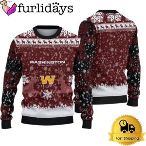 Washington Commanders Reindeer Football Ugly Christmas…