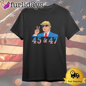 45 47 Trump Vote Elect Won Usa Flag T Shirt