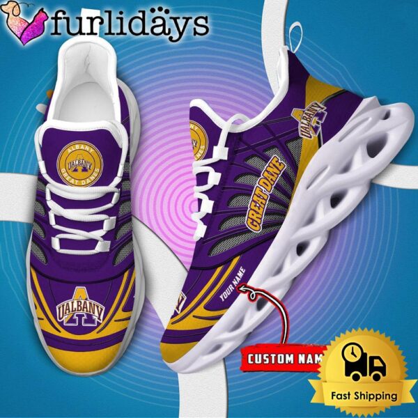 Albany Great Danes NCAA Custom Max Soul Shoes Sneaker