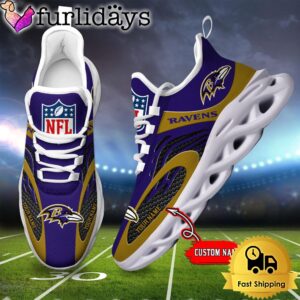 Baltimore Ravens Custom Max Soul Shoes