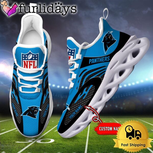 Carolina Panthers Custom Max Soul Shoes