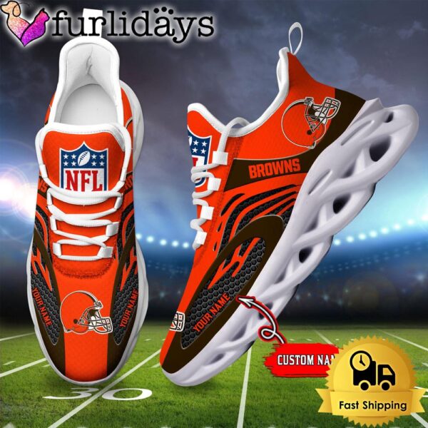 Cleveland Browns Custom Max Soul Shoes