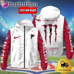 Custom Atlanta Falcons Windbreaker Jacket With…