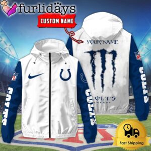 Custom Indianapolis Colts Windbreaker Jacket With…