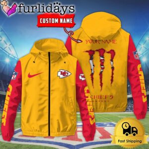 Custom Kansas City Chiefs Windbreaker Jacket…