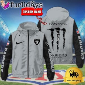 Custom Las Vegas Raiders Windbreaker Jacket…