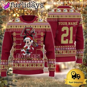 Custom NCAA Boston College Eagles Mickey…