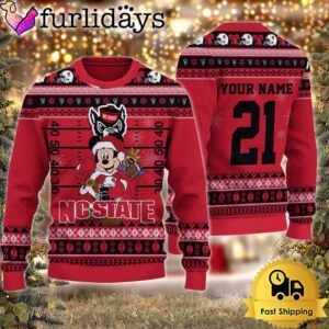 Custom NCAA NC State Wolfpack Mickey…