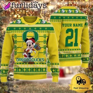 Custom NCAA Oregon Ducks Mickey Mouse…