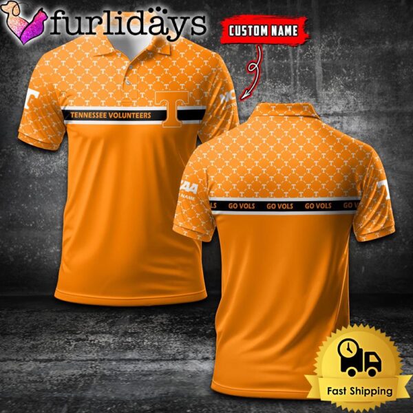 Custom NCAA Tennessee Volunteers Team Logo Pattern Polo Shirt