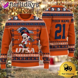 Custom NCAA UTSA Roadrunners Mickey Mouse…