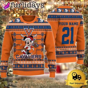 Custom NCAA Virginia Cavaliers Mickey Mouse…