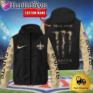 Custom New Orleans Saints Windbreaker Jacket…