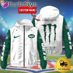 Custom New York Jets Windbreaker Jacket…