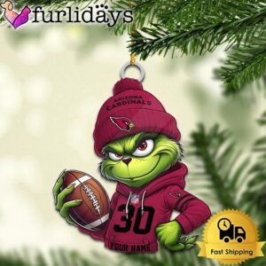 Custom NFL Arizona Cardinals Grinch Christmas…