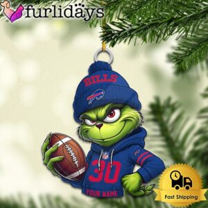 Custom NFL Buffalo Bills Grinch Christmas…