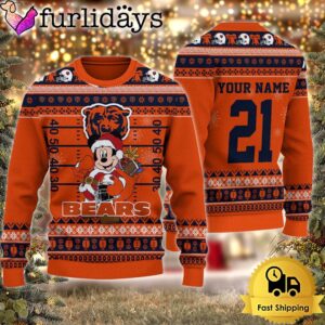 Custom NFL Chicago Bears Mickey Mouse…