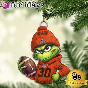 Custom NFL Cleveland Browns Grinch Christmas…