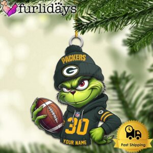 Custom NFL Green Bay Packers Grinch…