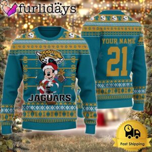 Custom NFL Jacksonville Jaguars Mickey Mouse…