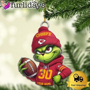 Custom NFL Kansas City Chiefs Grinch…