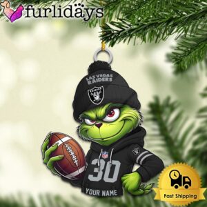 Custom NFL Las Vegas Raiders Grinch…