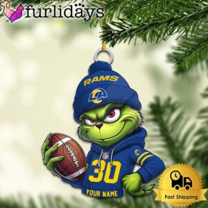 Custom NFL Los Angeles Rams Grinch…