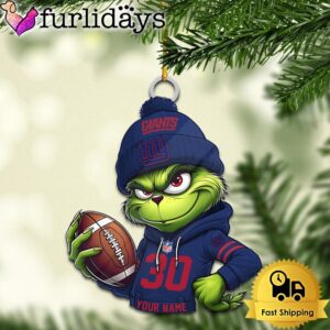 Custom NFL New York Giants Grinch…