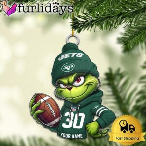 Custom NFL New York Jets Grinch…