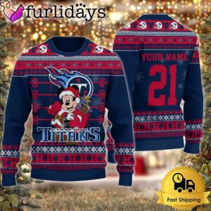 Custom NFL Tennessee Titans Mickey Mouse…