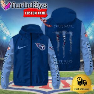 Custom Tennessee Titans Windbreaker Jacket With…